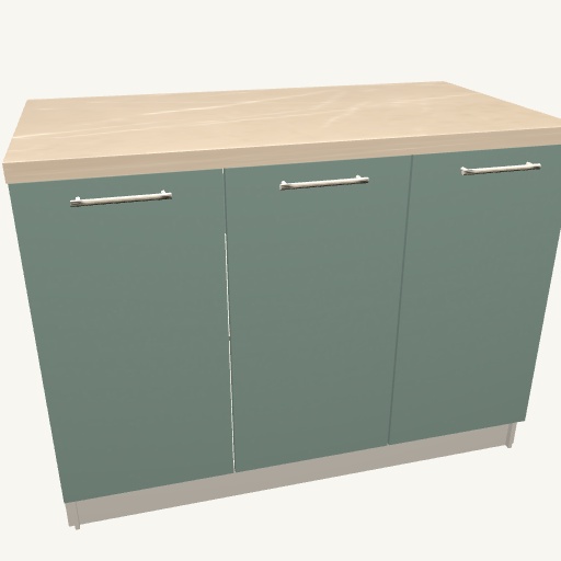 Insulă 120x60 cu uși