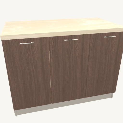 Insulă 120x60 cu uși