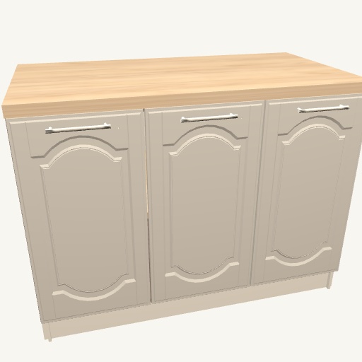 Insulă 120x60 cu uși