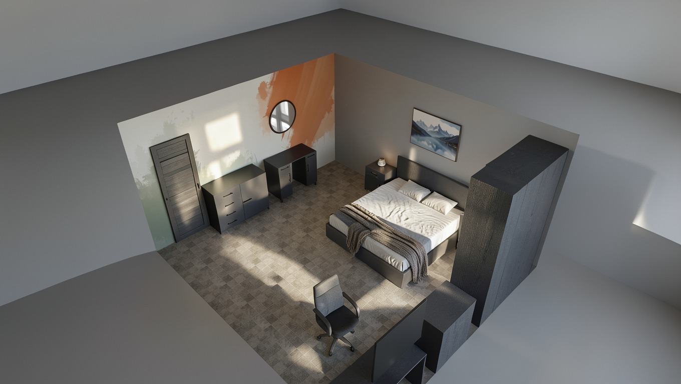 Dormitor Graphite Noir