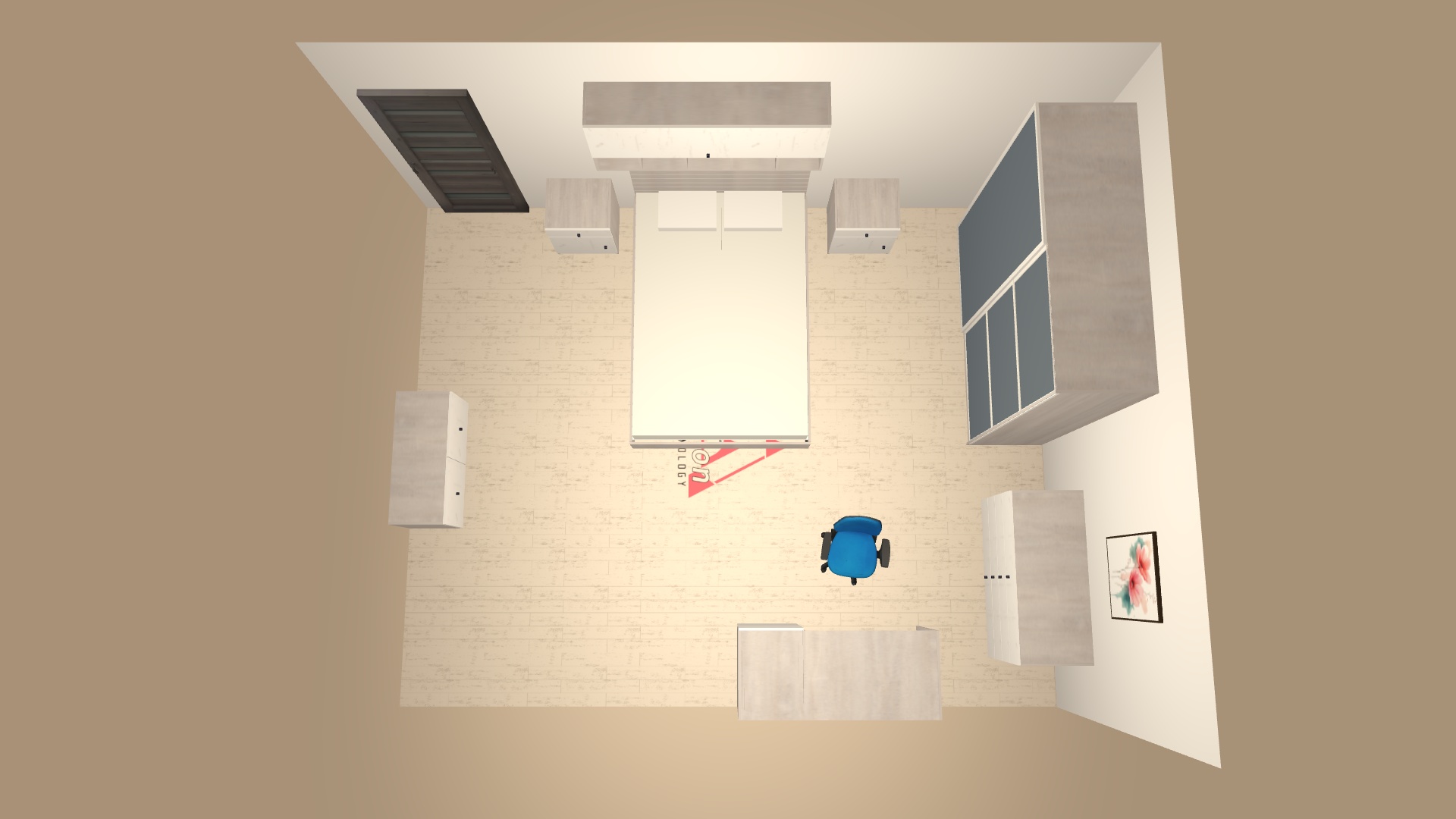 Dormitor Stejar Alb Craft unghi 6