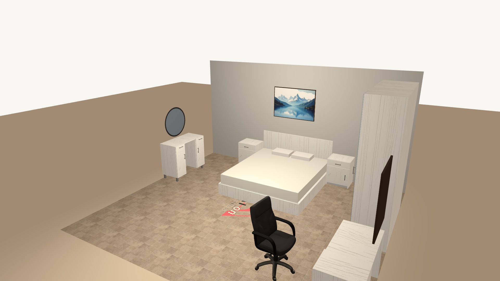 Dormitor White Oak unghi 4