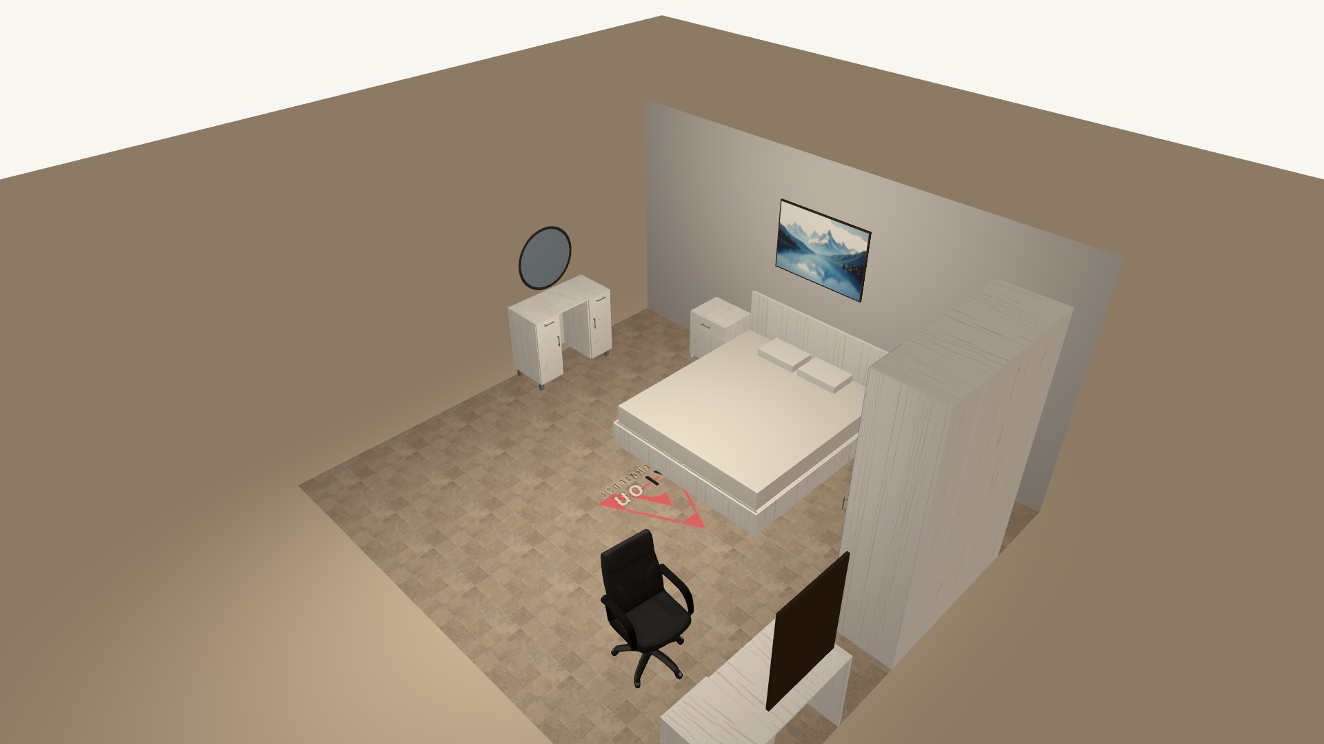 Dormitor White Oak unghi 2