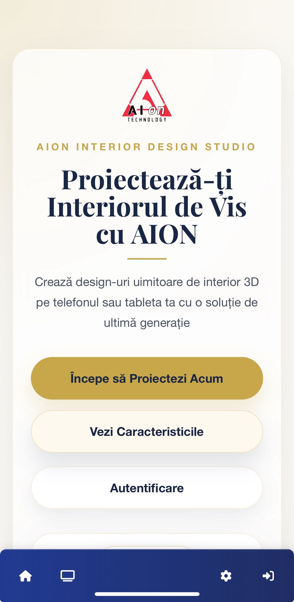 Configurează-ți singur în aplicație